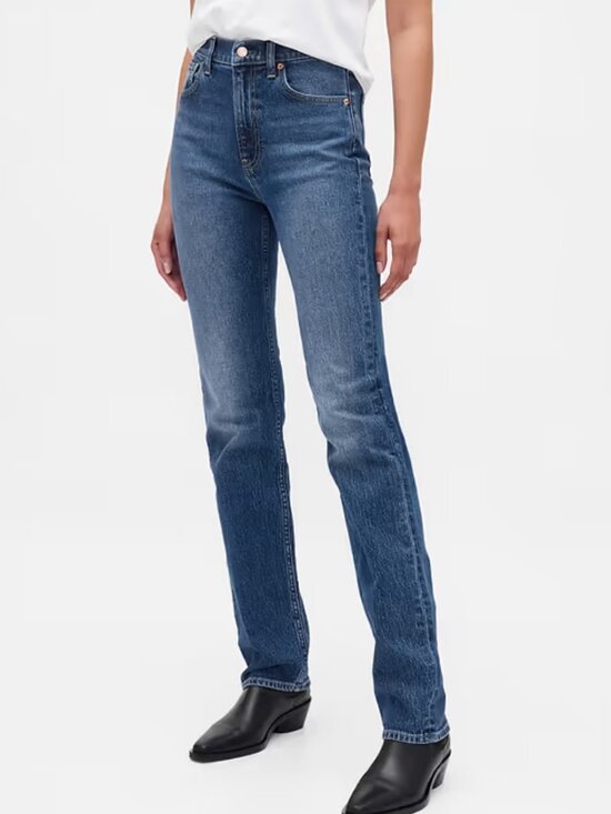 GAP Denim - GAP blue jeans 29 straight leg high waist